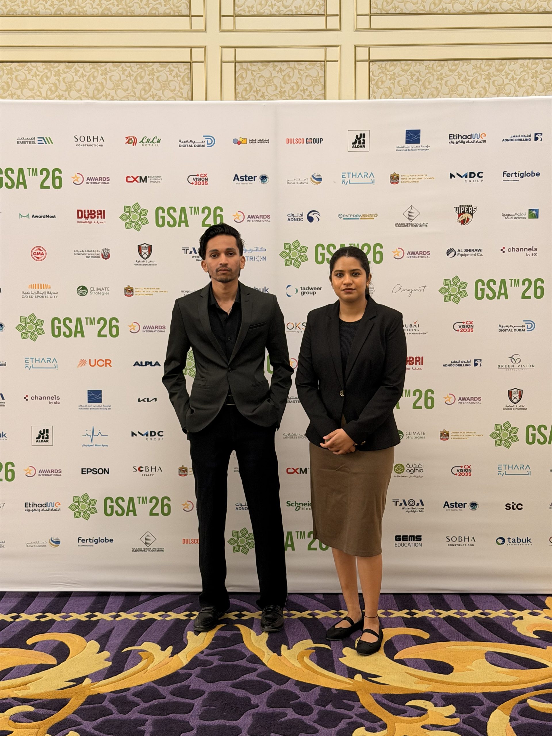 The Green Vision Consultants L.L.C team at the Gulf Sustainability Awards 2026